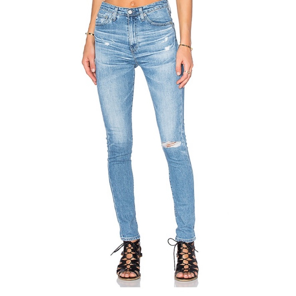 AG Adriano Goldschmeid High Waisted Skinny Sz 25
